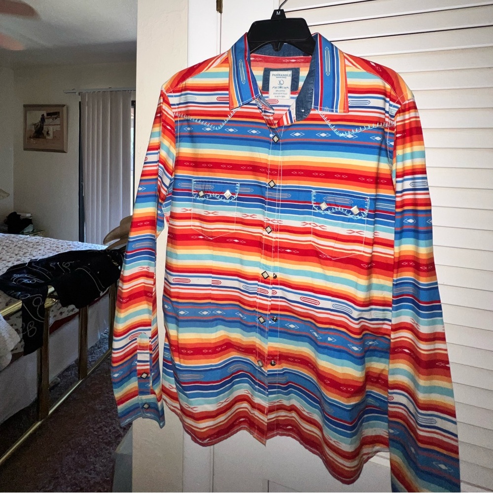 Panhandle western button down shirt